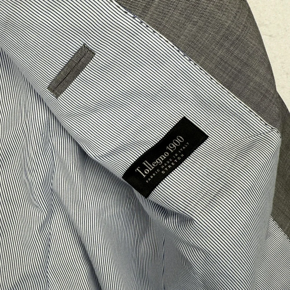 J.Crew Blazer Mens 42R Gray Ludlow Tollegno 1900 Wool Two Button Jacket Slim Fit